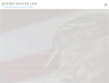 Tablet Screenshot of jeffreywinterlaw.com